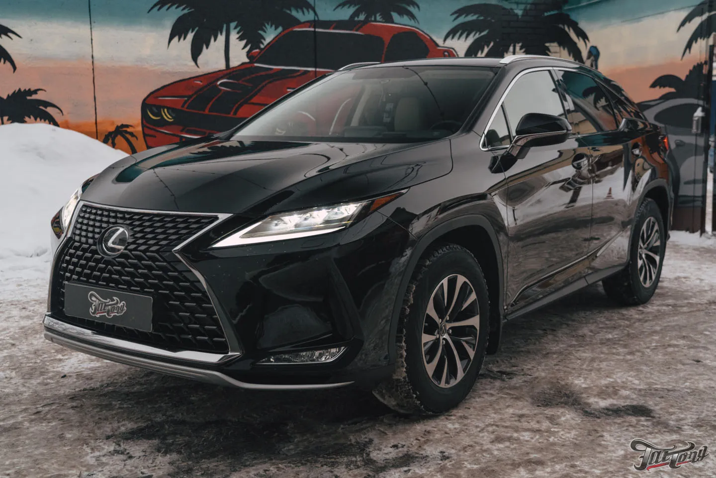 Оклейка бампера Lexus RX300 полиуретаном